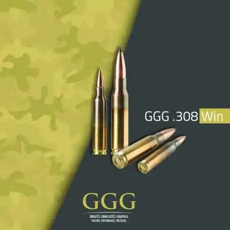 GGG Matchpatronen .308 Win 190gr HPBT 20 Stück Packung Büchsen Munition