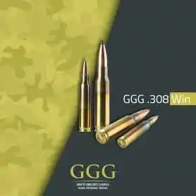 GGG Jagdkugelpatronen .308 Win 165gr Sierra Game King SBT 20 Stück Packung Büchsen Munition