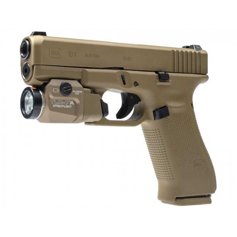 GLOCK 19X GEN 5 9X19 FDE + STREAMLIGHT TLR7AH GLOCK EDITION I Pistolen