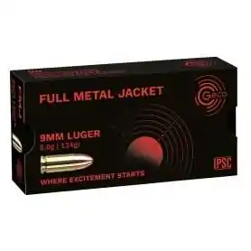 GECO 9 mm Luger Vollmantel 8,0g/124grs. 1000 Schuss