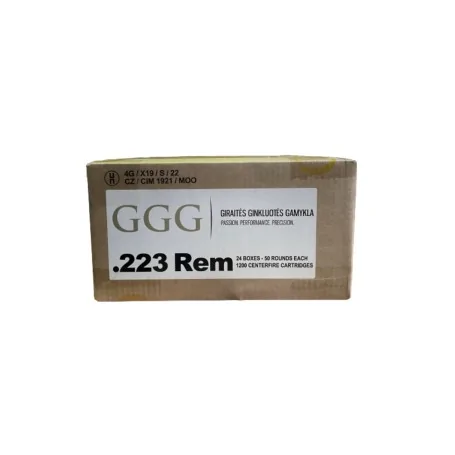 GGG .223 Rem 55gr FMJ 1000 Stk. im Karton Büchsen Munition