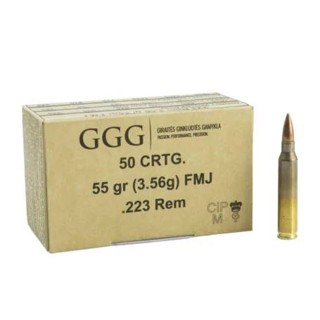 GGG .223 Rem 55gr FMJ 50 Stk. im Karton Büchsen Munition