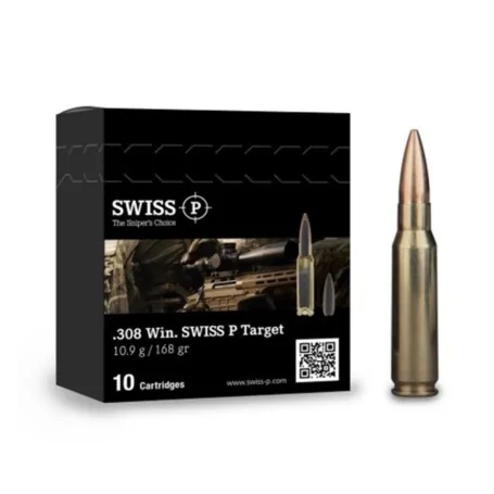 SWISS P Kaliber .308 WIN TARGET 10.9g/168gr HPBT