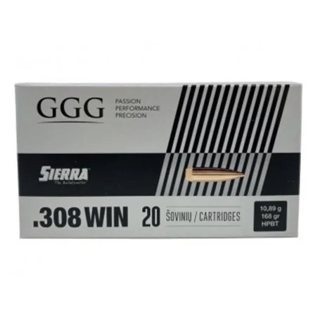 GGG .308 Win. Sierra Matchking 168gr HPBT