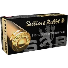 Sellier & Bellot S&B 9 mm Luger FMJ 8,0g/124grs. 1000 STK