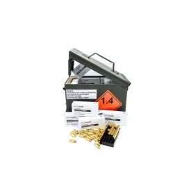 1500 Stück BLACKROUND 9x19, FMJ/Tombac, 8g/124gr in M2A1 NATO Munitionskiste